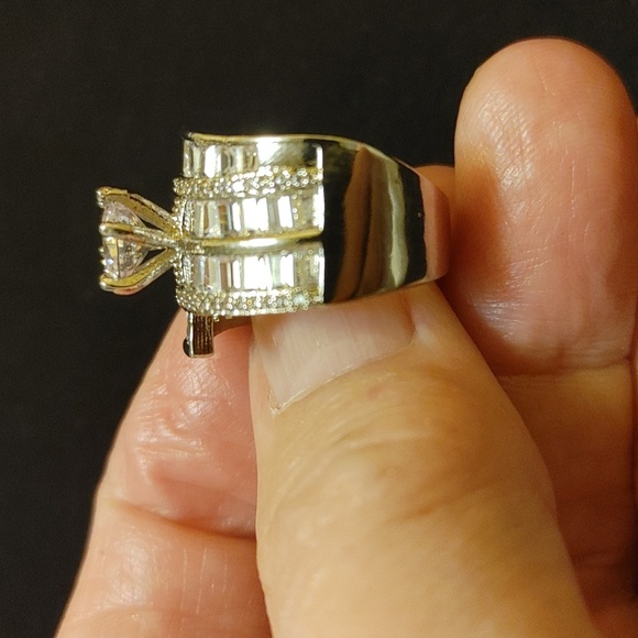 New 7.9ct zircon sterling silver ring - Picture 6 of 8